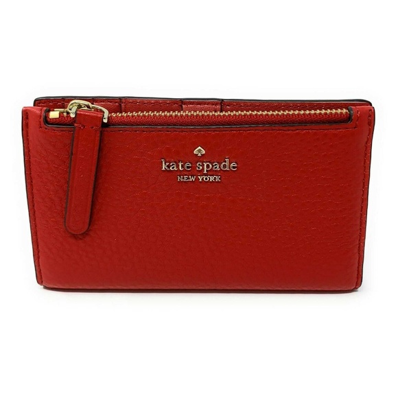 Kate Spade Handbags - Kate Spade Jackson Small Slim Bifold Wallet Chili
